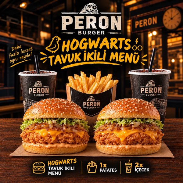 İkili Hogwarts Tavuk Menü